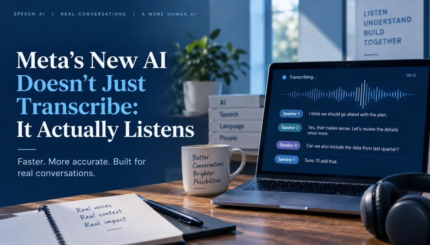 Meta’s New AI Doesn’t Just Transcribe:It Actually Listens