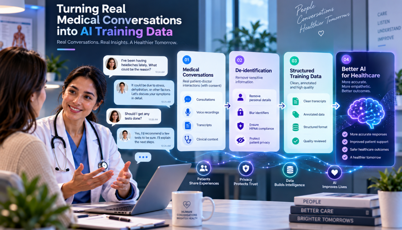 Turning Real Medical Conversations into AI Training Data